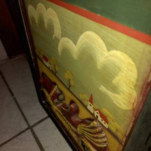 Oldtimer Car-Vintage Drvena reljefna umjetninaslikareklama,30x60cm