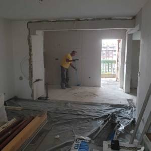 Radovi adaptacije stanova gletanje farbanje