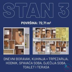 Stan sa dvije spavaće sobe Cazin Grad