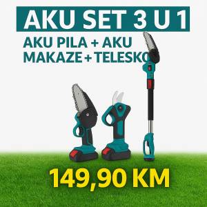 Aku Makaze + Pila + Teleskop Teleskopska Motorka Set Makita