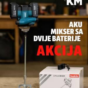 AKU MAKITA Mikser Za Lepilo Ljepilo Mjesalica Mjesac Malter