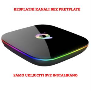 Android Tv Box 8/256 BESPLATNI KANALI Resiver q+ plus
