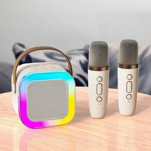 Bezicni Bluetooth Zvucnik Sa Dva Mikrofona Karaoke Blutu Zvucnici