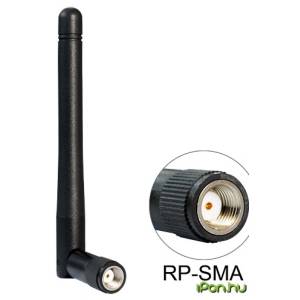 DELOCK 88339 WLAN 802.11 b/g/n Antenna RP-SMA 2 dBi Omnidirection