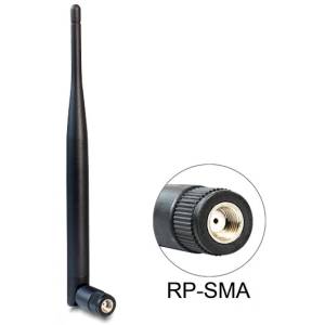 DELOCK 88396 WLAN 802.11 b/g/n antenna RP-SMA-dugo 5 dBi omnidire