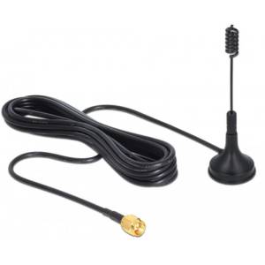 DELOCK 88877 ISM 433 MHz Antenna SMA 3 dBi omnidirectional fixed