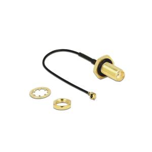 DELOCK 88965 Antenna cable SMA jack bulkhead MHF/U.FL-LP-068 comp
