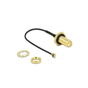 DELOCK 88965 Antenna cable SMA jack bulkhead MHF/U.FL-LP-068 comp