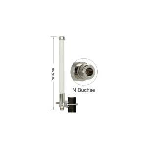 DELOCK 89583 Large active range N type omnidirectional antenna