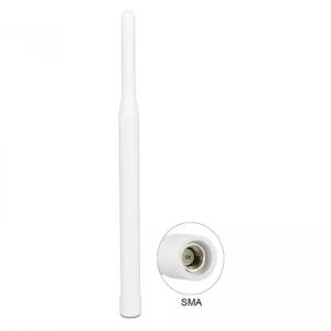 DELOCK 89622 LTE antenna SMA plug 0.3-2.9 dBi white