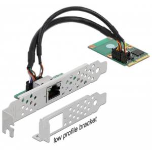 DELOCK 95266 Mini PCIe I/O PCIe complete sized 1 x RJ45 Gigabit L