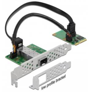 DELOCK 95267 Mini PCIe I/O PCIe complete sized 1x SFP Gigabit LAN