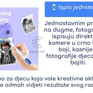 Djecija Mini Kamera Fotoaparat Za Djecu Foto Aparat Djeciji Print