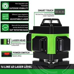 Laser Gradjevinski Za Nivelaciju 4D 16 Linija Digitalni Nivelator