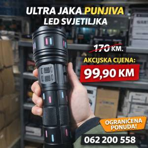 LED Lovacka Baterija Lampa Baterijska Svjetiljka Punjiva Za Lov
