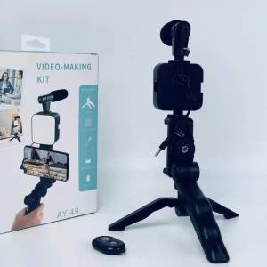 Led Ring Svjetlo Gimbal Sa Mikrofonom Light Lampa Krug Za Telefon