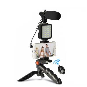 Led Ring Svjetlo Gimbal Sa Mikrofonom Light Lampa Krug Za Telefon