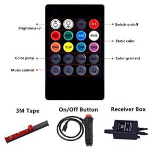 LED Traka Auto Rgb 12v Trake Traka Diode Set Svjetlo Noge Za