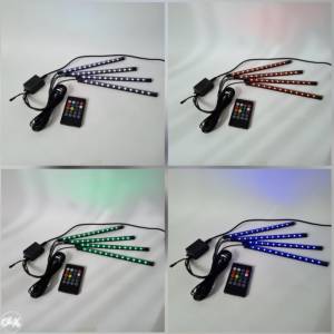 LED Traka Auto Rgb 12v Trake Traka Diode Set Svjetlo Noge Za
