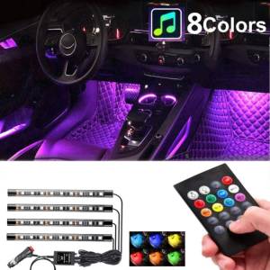 LED Traka Auto Rgb 12v Trake Traka Diode Set Svjetlo Noge Za