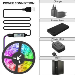 LED Trake Traka RGB Usb Set 5m 5 m 3m Daljinskim TV
