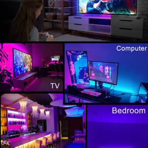 LED Trake Traka RGB Usb Set 5m 5 m 3m Daljinskim TV