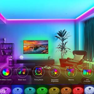 LED Trake Traka RGB Usb Set 5m 5 m 3m Daljinskim TV