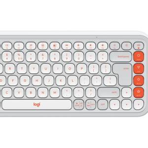LOGITECH POP Icon Combo US English piszkosfeher-narancssarga