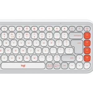 LOGITECH POP Icon Combo US English piszkosfeher-narancssarga