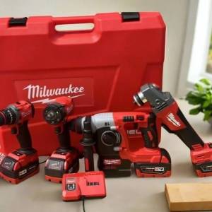 Milwaukee AKU Set 4 u 1 Milvoki Busilica Brusilica Odvijac Hilti