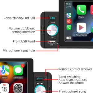 Multimedia Multimedija 1 DIN Auto Radio Ekran Android Passat Golf