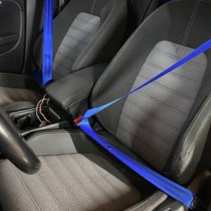 Sigurnosni Auto Pojas Pojasevi U Bojama Plavi Crveni Boji