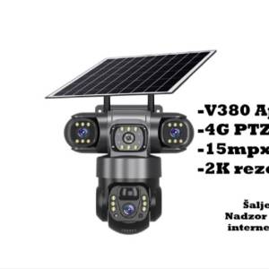 Solarna Kamera Na Sim Karticu 4G Bezicna Wifi PTZ Bez WIFI Wi fi