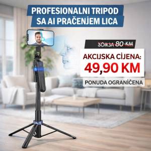 Tripod Za Telefon Mobitel Drzac Nosac Stativ Led Ring AI Pracenje