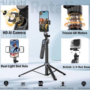 Tripod Za Telefon Mobitel Drzac Nosac Stativ Led Ring AI Pracenje