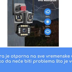 TROSTRUKA Wifi kamera wi fi nadzorna vanjska kamere dupla za