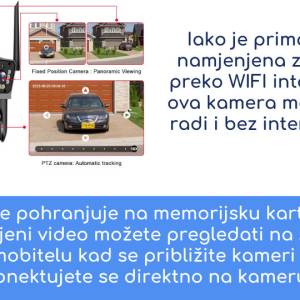 TROSTRUKA Wifi kamera wi fi nadzorna vanjska kamere dupla za