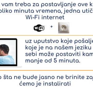 TROSTRUKA Wifi kamera wi fi nadzorna vanjska kamere dupla za