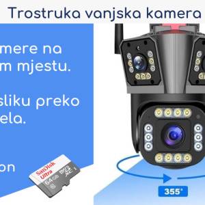TROSTRUKA Wifi kamera wi fi nadzorna vanjska kamere dupla za