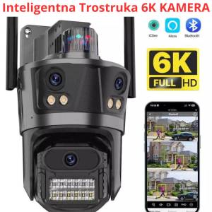 Wifi kamera 12MP wi fi nadzorna vanjska kamere dupla video nadzor