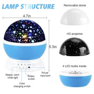 Zvjezdano Nebo Led Lampa Nocno Svjetlo Zvijezdano